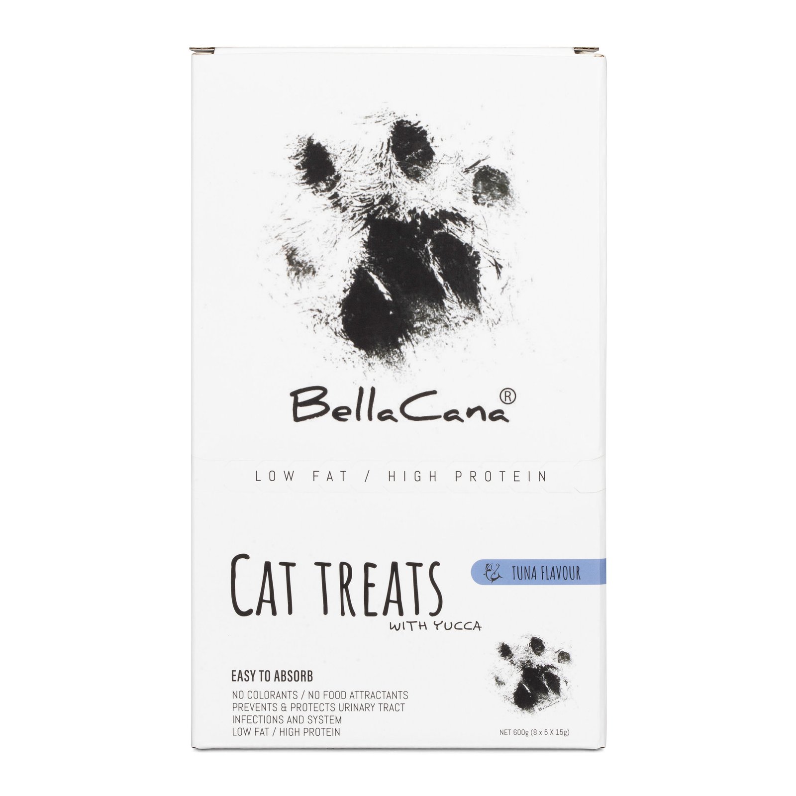40 Irresistible Tuna Lickable Cat & Kitten Treats — Tuna+Yucca, Low Fat, High Protein, 40x15g Sachets (600g) - No Artificial Colours, Prevents & Protects Urinary Tract Infections and System