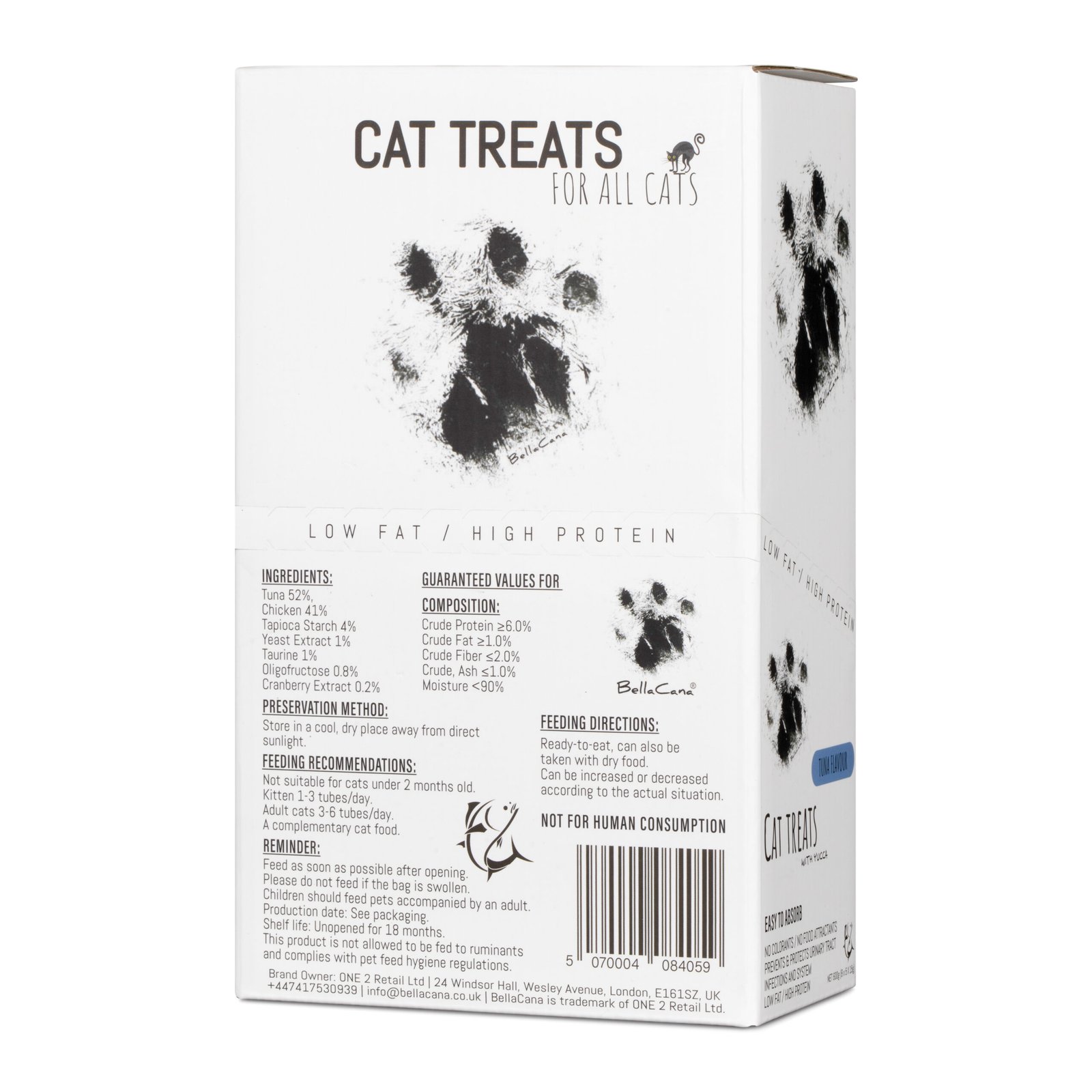 40 Irresistible Tuna Lickable Cat & Kitten Treats — Tuna+Yucca, Low Fat, High Protein, 40x15g Sachets (600g) - No Artificial Colours, Prevents & Protects Urinary Tract Infections and System - Image 5