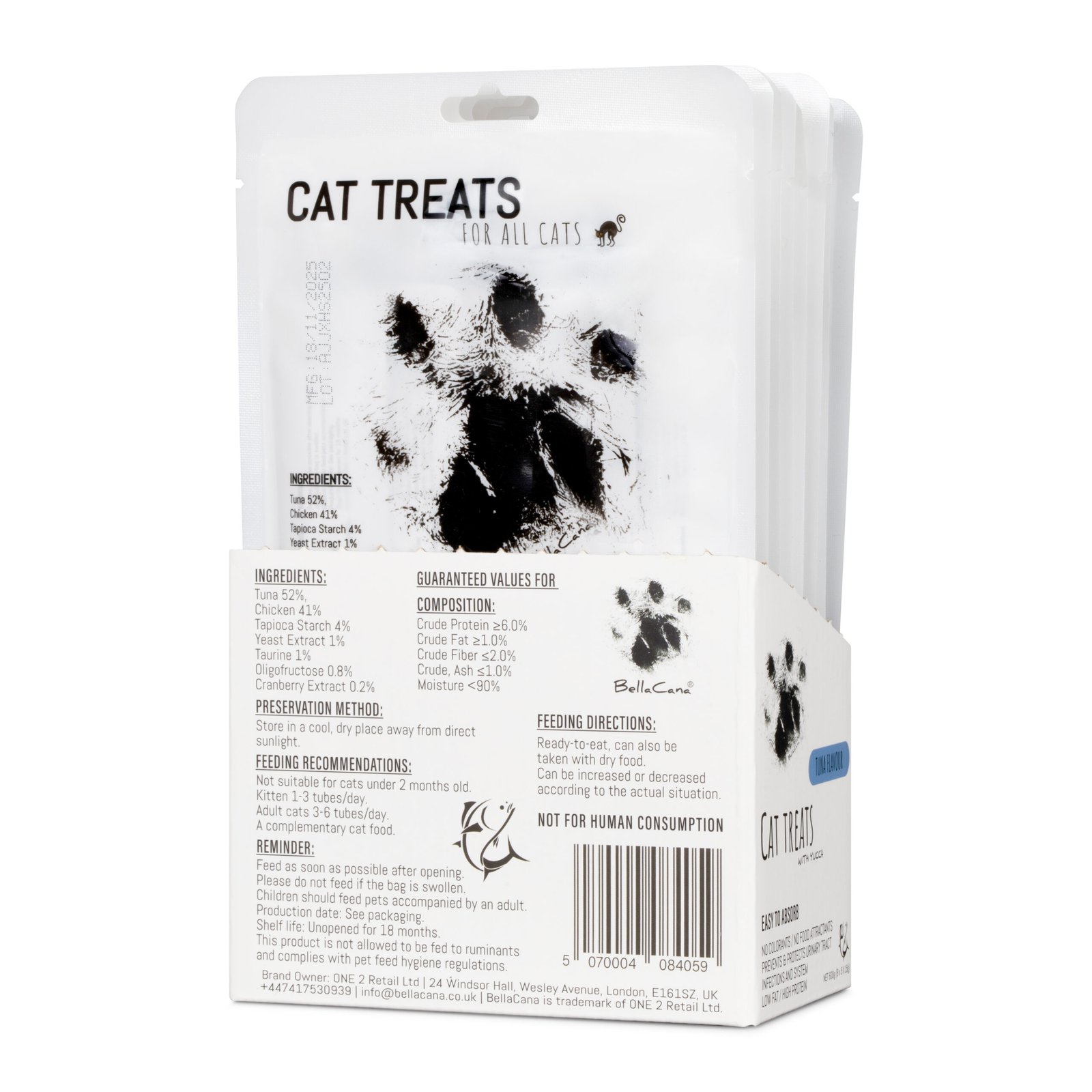 40 Irresistible Tuna Lickable Cat & Kitten Treats — Tuna+Yucca, Low Fat, High Protein, 40x15g Sachets (600g) - No Artificial Colours, Prevents & Protects Urinary Tract Infections and System - Image 6