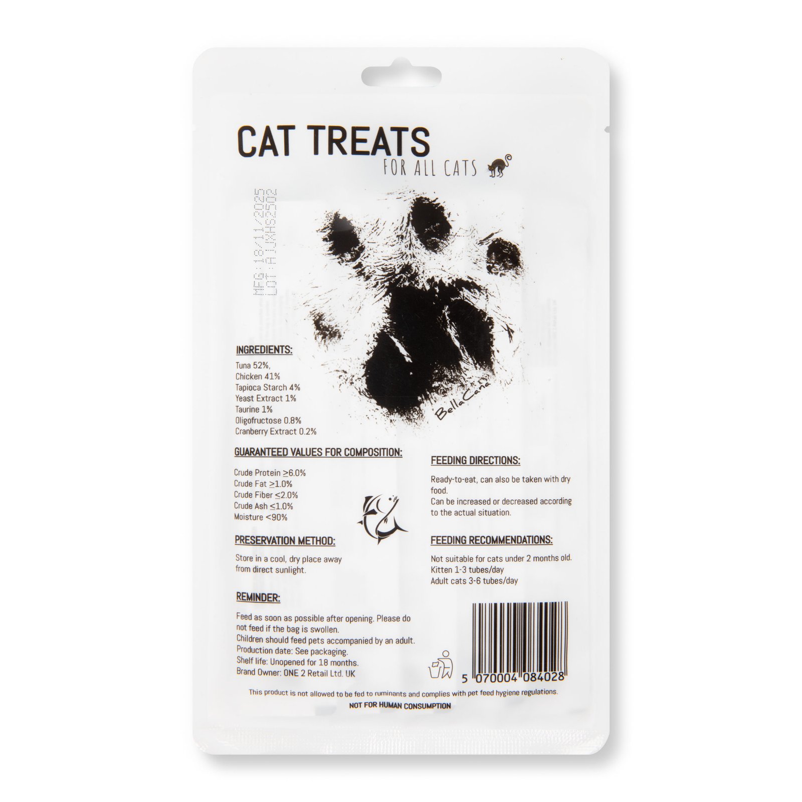 40 Irresistible Tuna Lickable Cat & Kitten Treats — Tuna+Yucca, Low Fat, High Protein, 40x15g Sachets (600g) - No Artificial Colours, Prevents & Protects Urinary Tract Infections and System - Image 8