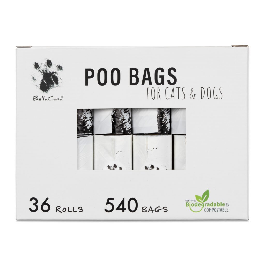 BIG Box | 36 Rolls - 540 Bags | POO Bags for Cats and Dogs - Premium biodegradable, Plant-based, Extra-strong and Leakproof